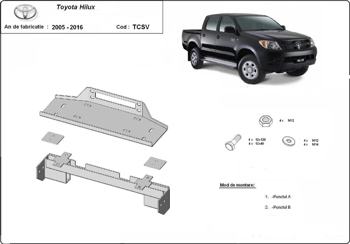 Vinssikiinnike | Toyota Hilux (2007-2015) - 3