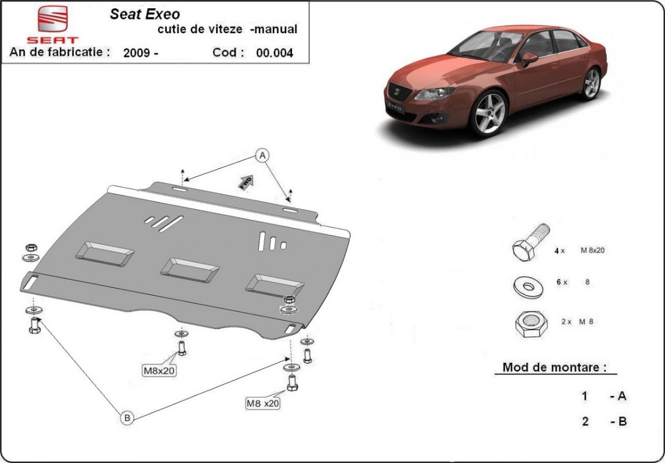 Bundplade Stål Gearkasse | Seat Exeo (2008-2013) - 3
