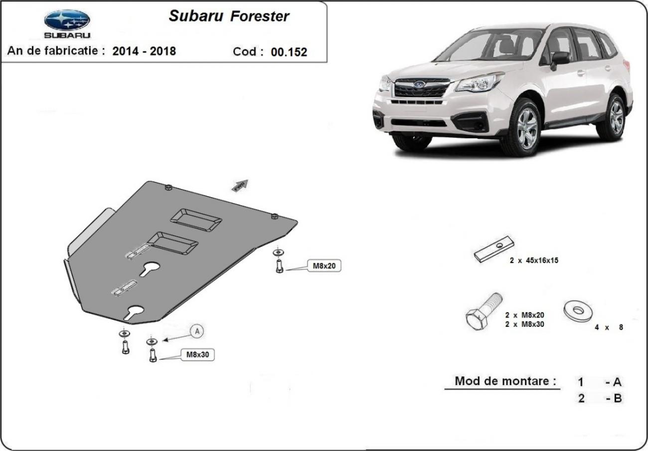 Hasplåt Stål Växellåda | Subaru Forester 4 (2014-2018) - 3