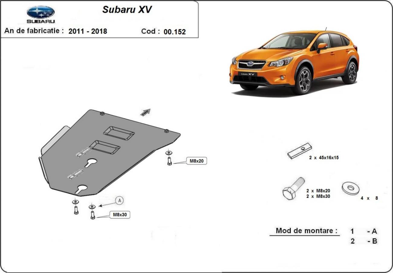 Hasplåt Stål Växellåda | Subaru XV (2011-2017) - 3
