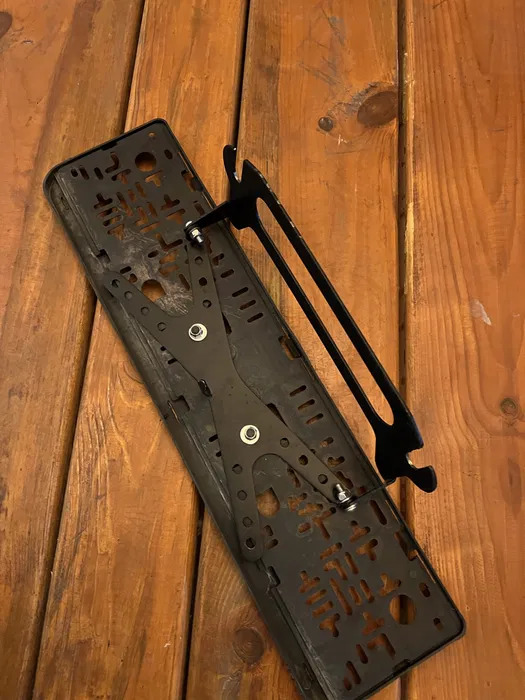 Folding License Plate Bracket for Winch - 4