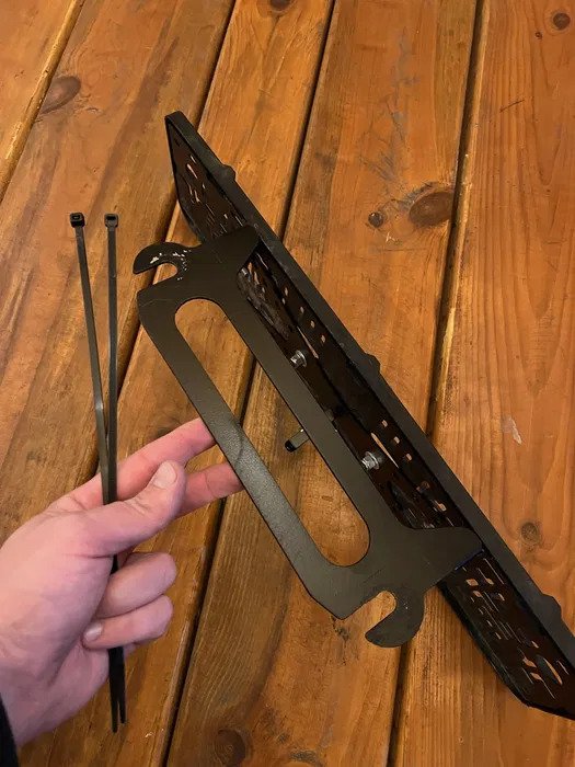 Folding License Plate Bracket for Winch - 5