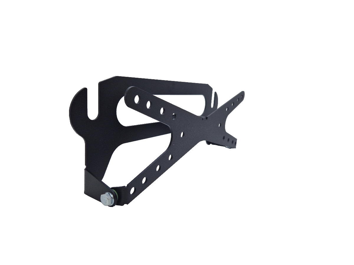 Folding License Plate Bracket for Winch - 2