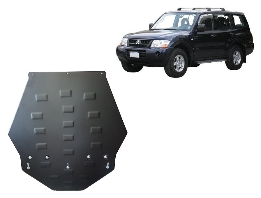 Protezione inferiore cambio in acciaio | Mitsubishi Pajero 3 (V60, V70) Vers 2.0 (1999-2007) - 2