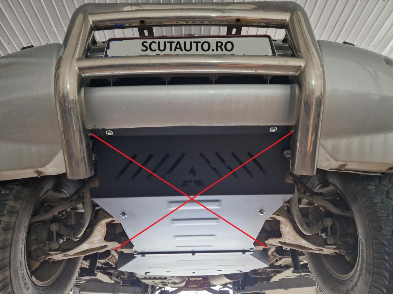 Bunnplate Stål Girkasse | Mitsubishi Pajero 3 (V60, V70) Vers 2.0 (1999-2007) - 7