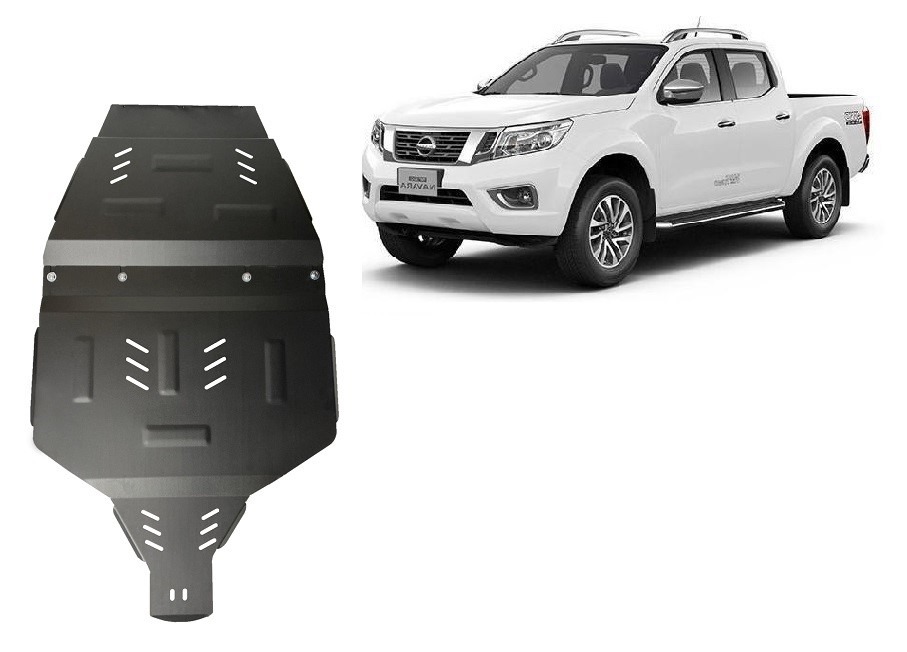 Stalen beschermplaat versnellingsbak | Nissan Navara NP300 - D23 (2015-2021) - 2