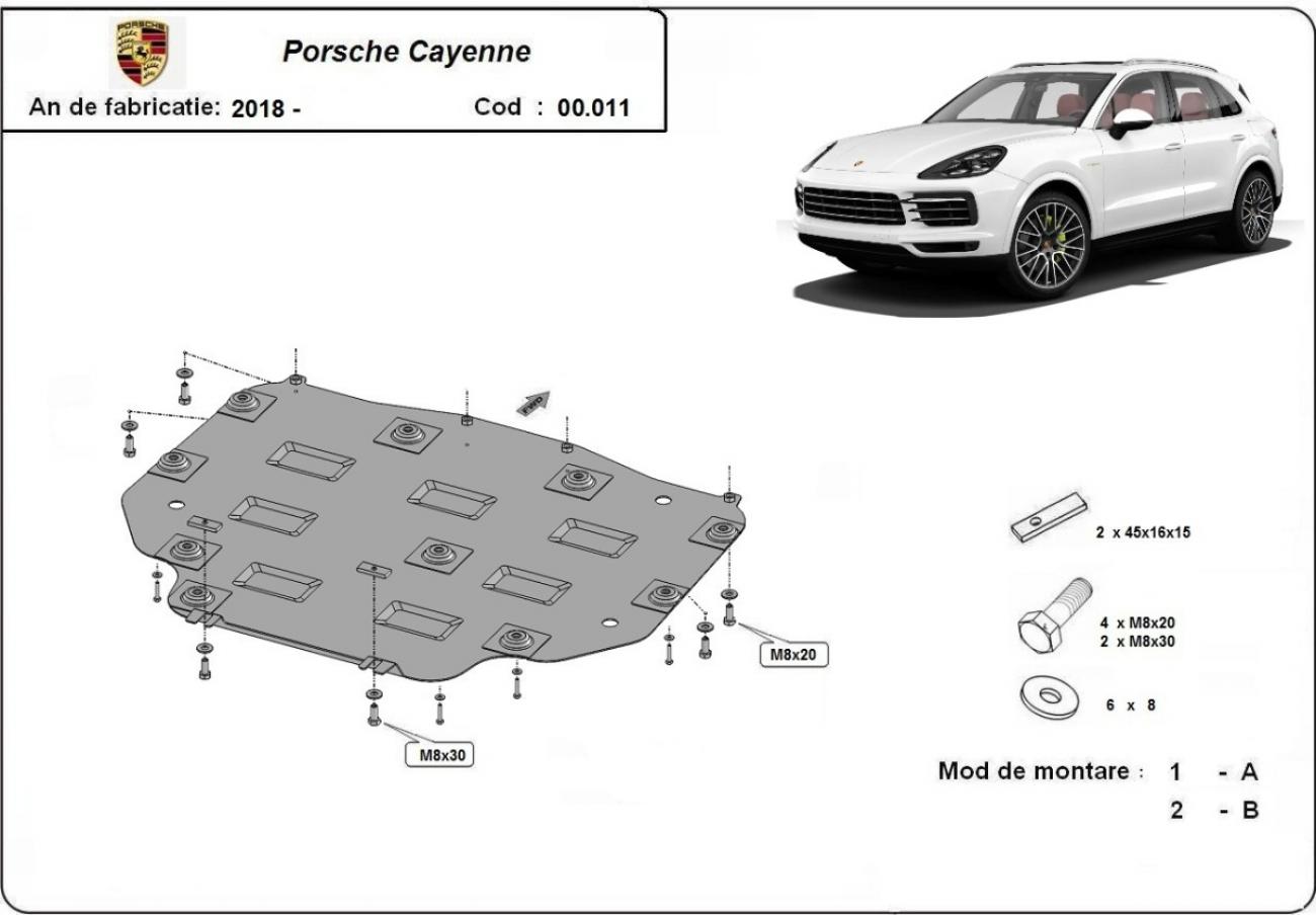 Skid plate Steel Gearbox | Porsche Cayenne (2018-2026) - 3