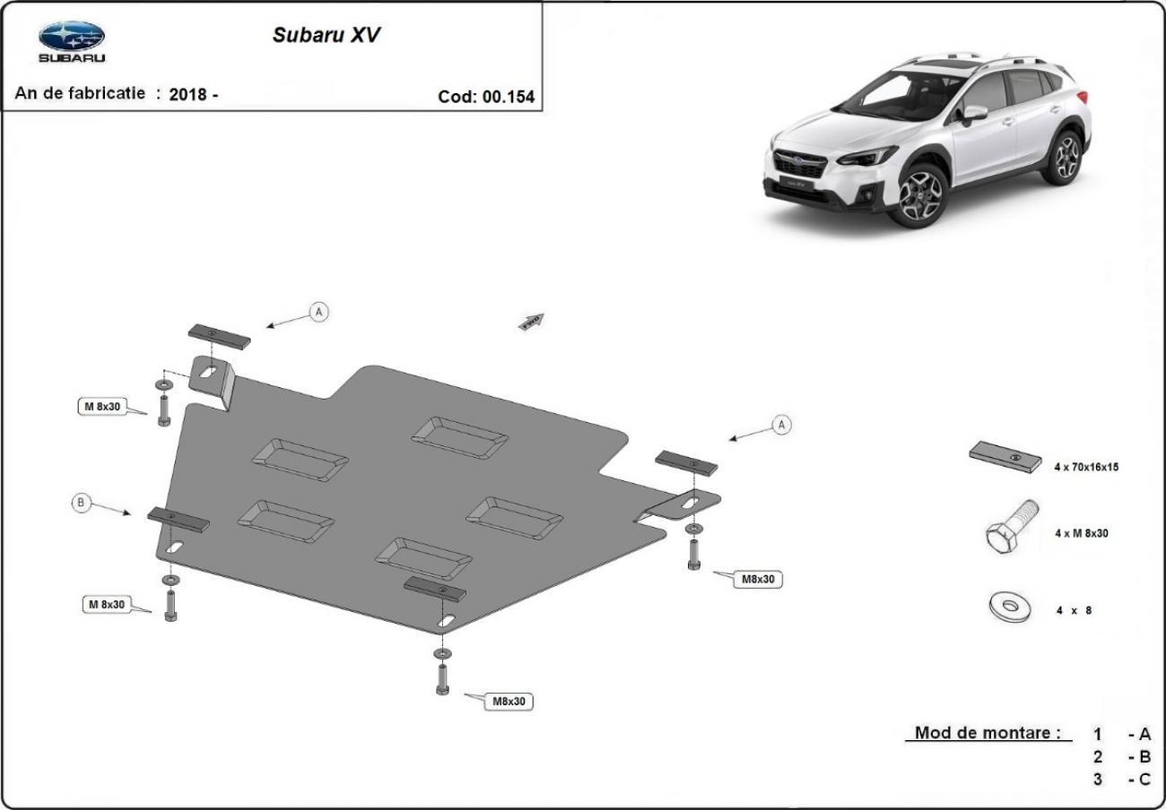 Bunnplate Stål Girkasse | Subaru XV (2018-2022) - 3