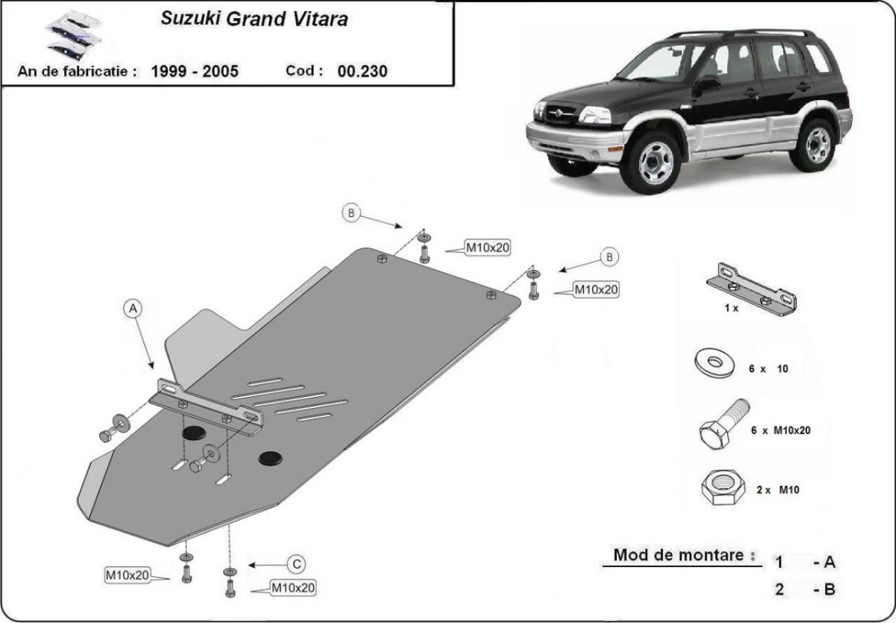 Hasplåt Stål Växellåda | Suzuki Grand Vitara (1999-2005) - 3