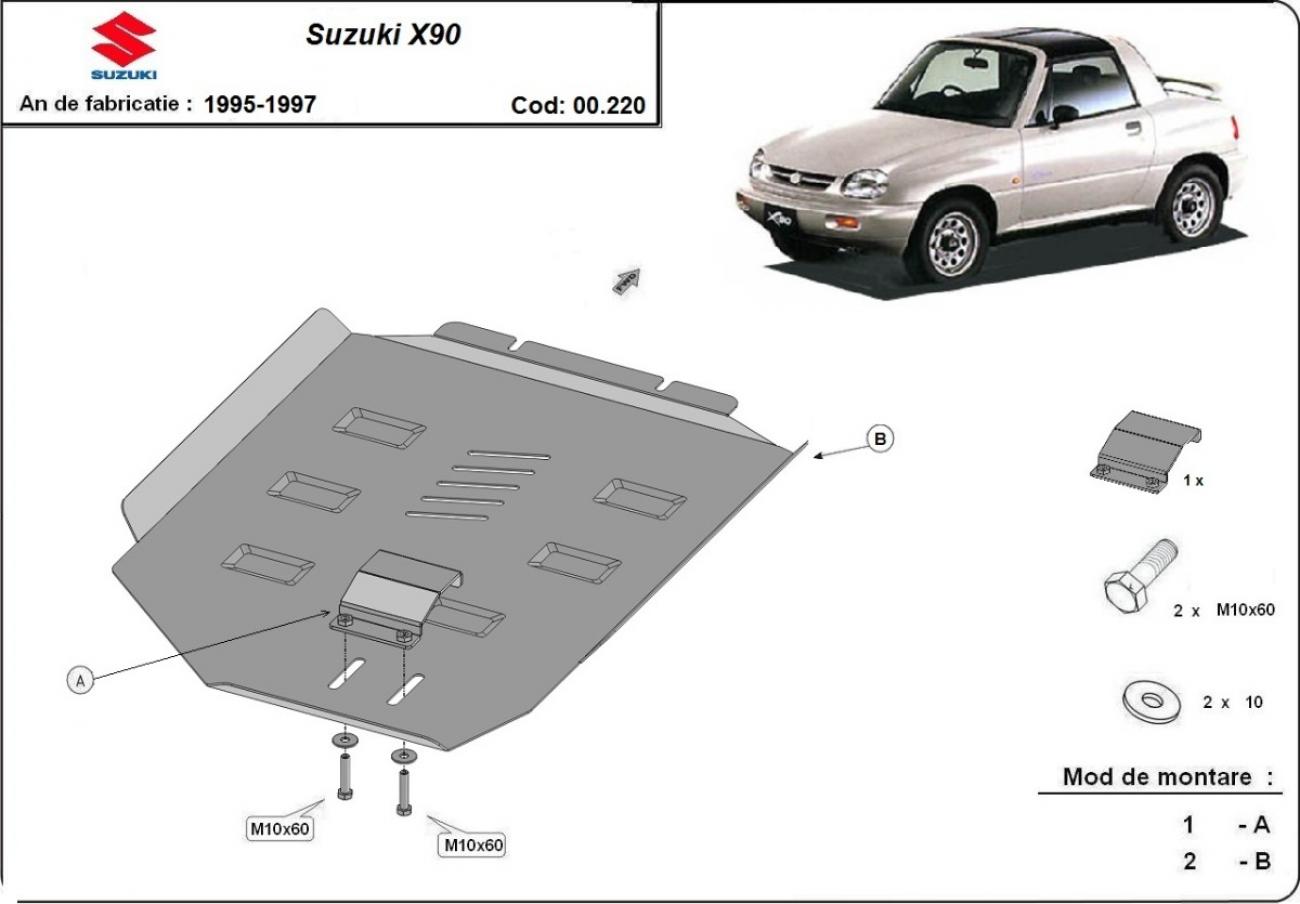 Skid plate Steel Gearbox | Suzuki X90 (1988-1999) - 3