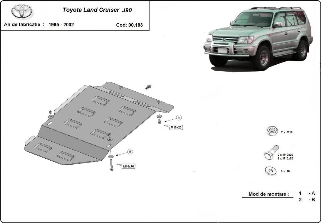 Bundplade Stål Gearkasse | Toyota Land Cruiser J90 (1995-2002) - 3