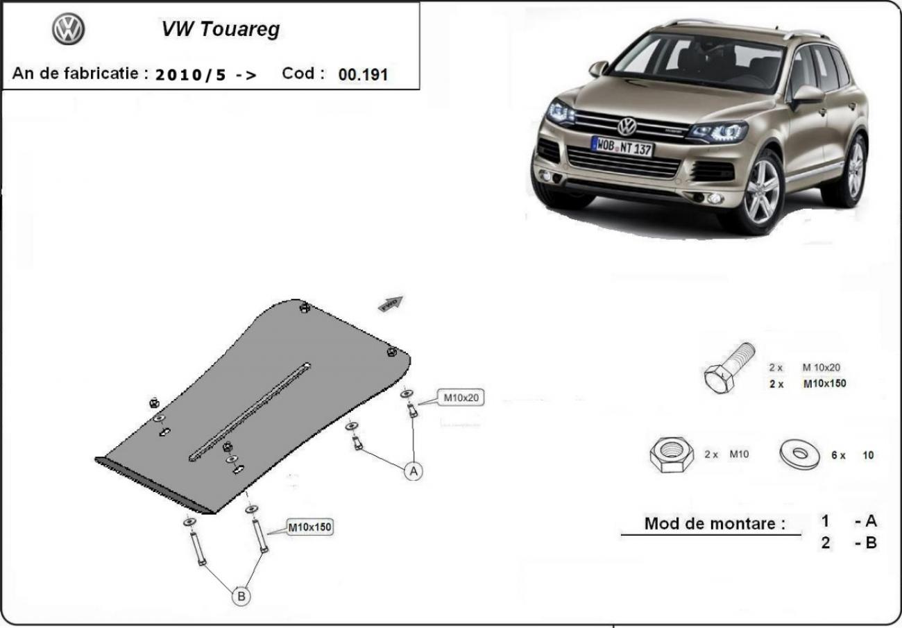 Hasplåt Stål Växellåda | VW Touareg 7P (2010-2018) - 3