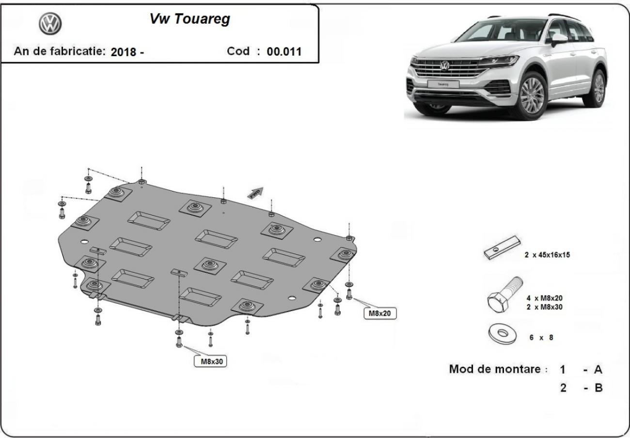 Bunnplate Stål Girkasse | VW Touareg (2018-2026) - 3