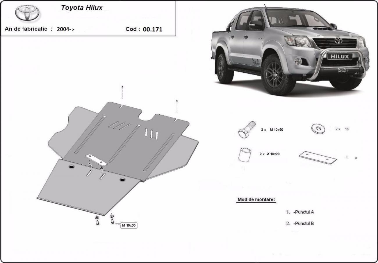 Bundplade Stål Gearkasse | Toyota Hilux (2004-2015) - 3