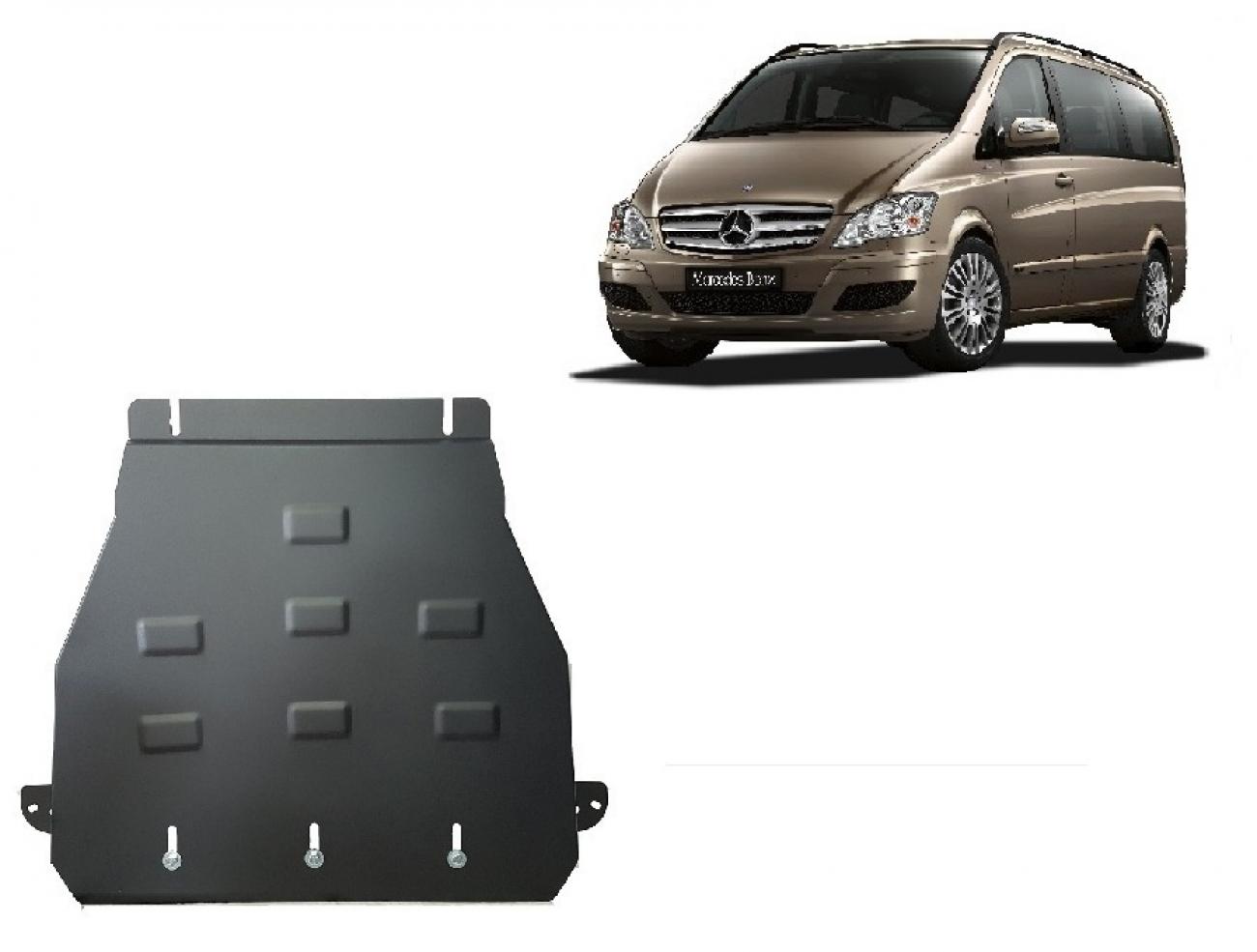 Bundplade Stål Gearkasse | Mercedes Viano W639 - 2.2 D 4x2 (2003-2014) - 2