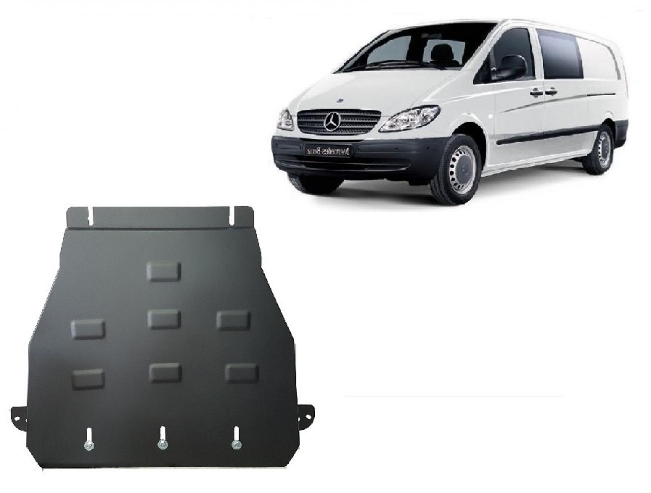 Skid plate Steel Gearbox | Mercedes Vito W639 - 2.2 D 4x2 (2003-2014) - 2