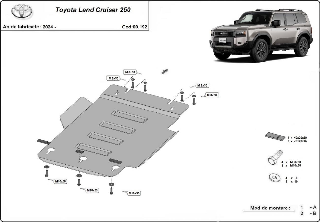 Skid plate Steel Gearbox | Toyota Land Cruiser 250 (2024-2026) - 3