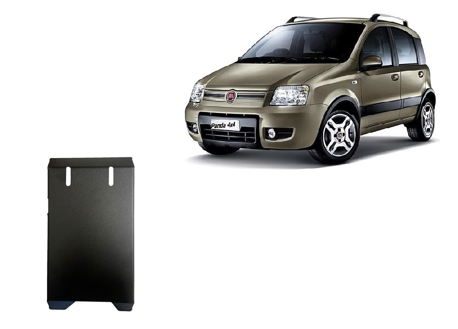Protector inferior Acero Trasero differential | Fiat Panda 4x4 (2003-2012) - 2