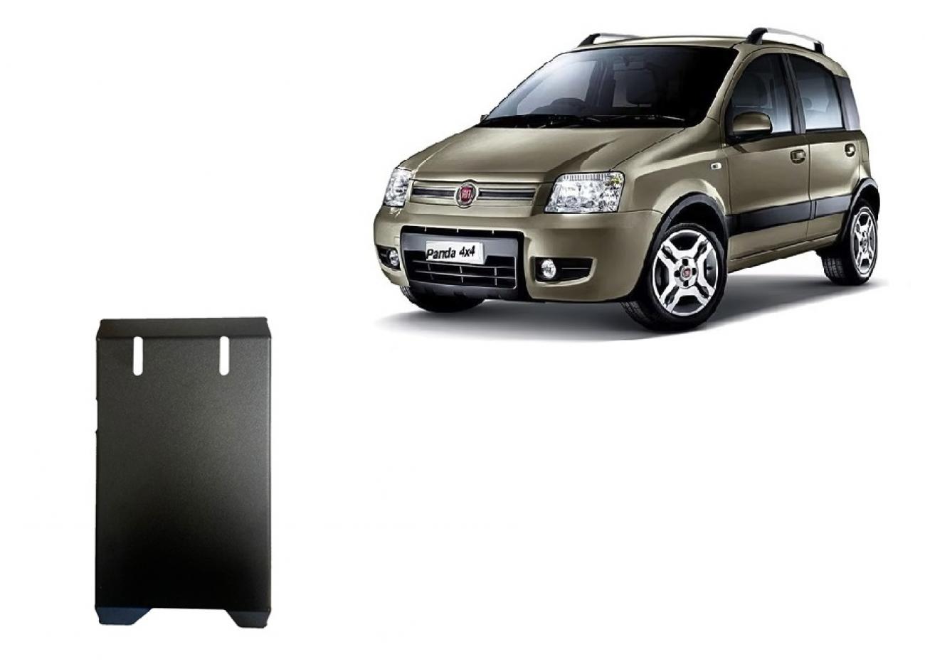 Hasplåt Stål Bakdifferential | Fiat Panda 4x4 (2003-2012) - 2