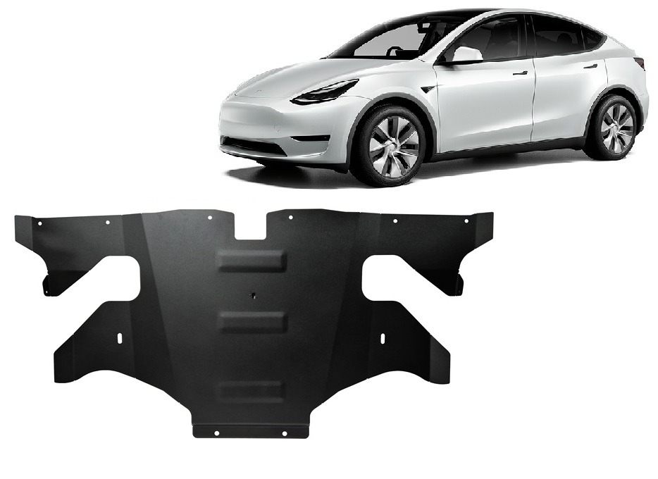 Stahl-Unterfahrschutz hinterer Elektromotor | Tesla Model Y AWD (2020-2023) - 2