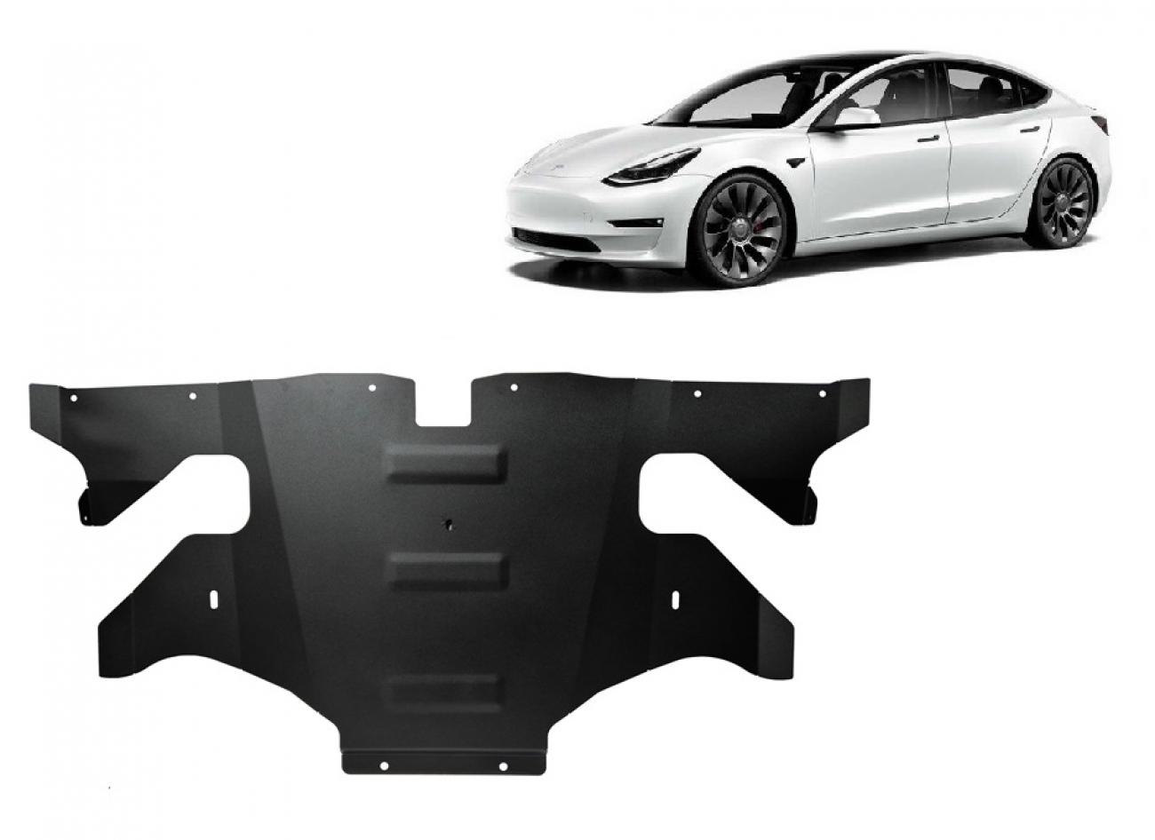 Hasplåt Stål Bakre elMotor | Tesla Model Y AWD (2020-2023) - 2