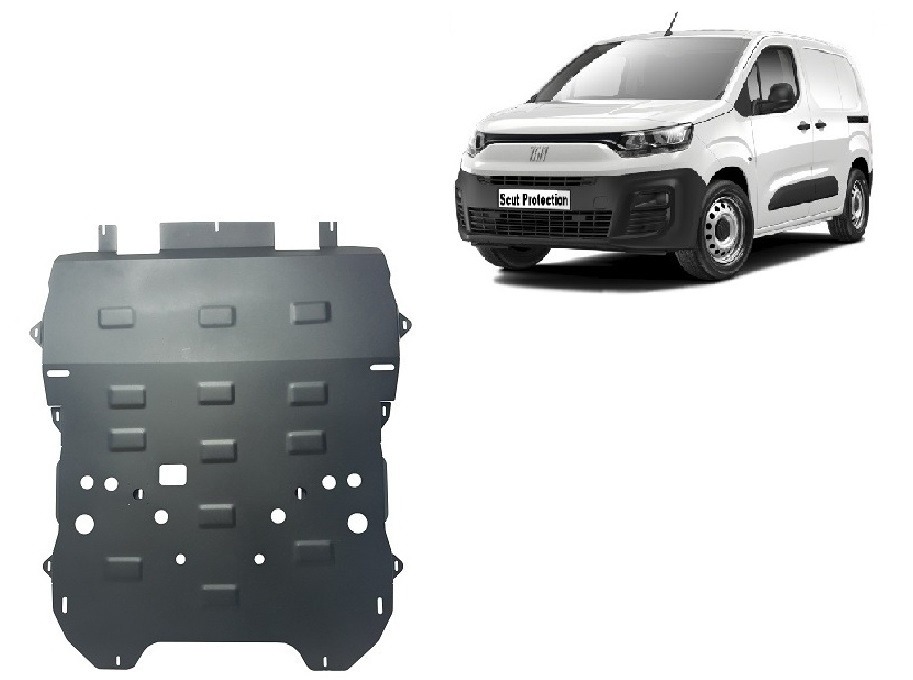 Bunnplate Stål Motor+ | Fiat Doblo (2023-2026) - 2
