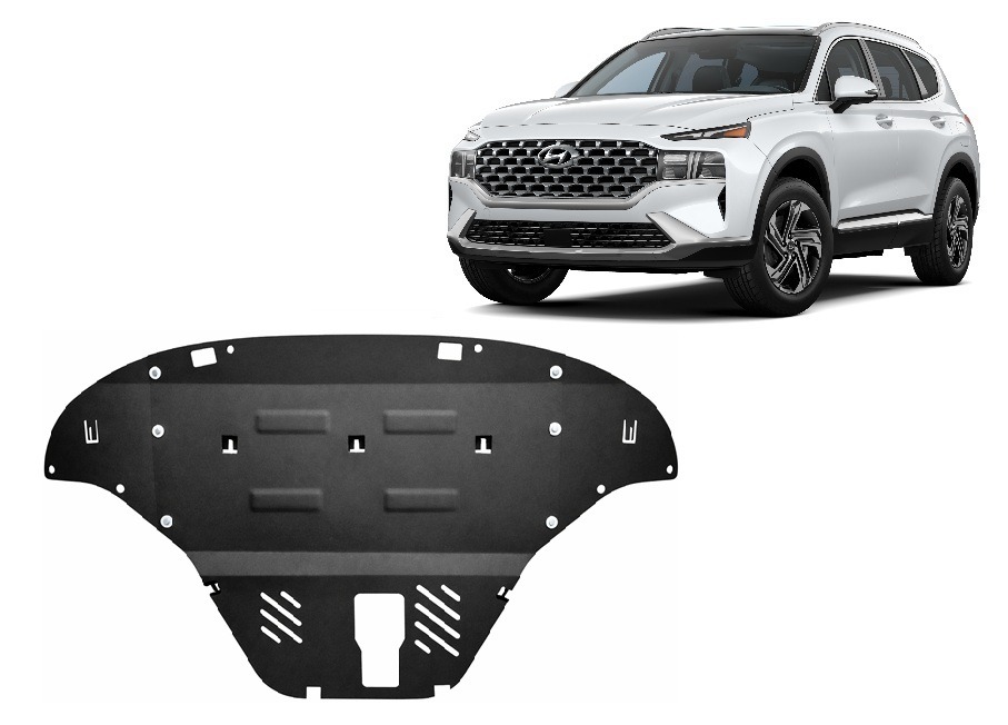 Skid plate Steel Engine+ | Hyundai Santa Fe (2018-2023) - 2