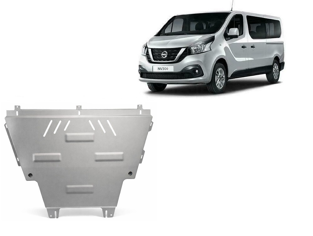 Hasplåt Aluminium Motor+ | Nissan NV300 (2022-2026) - 2