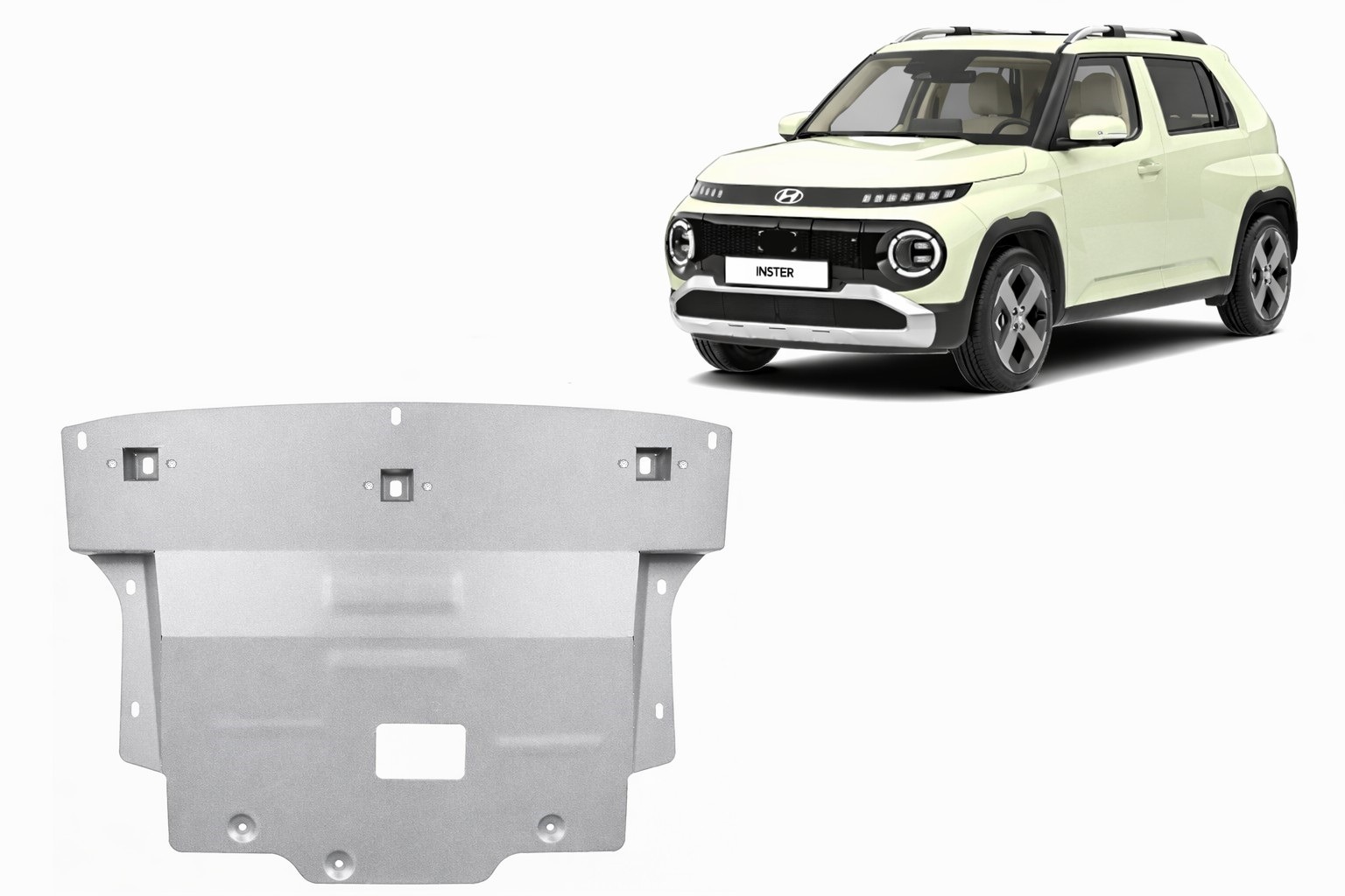 Bundplade Aluminium Motor+ | Hyundai Inster (2024-2026) - 2