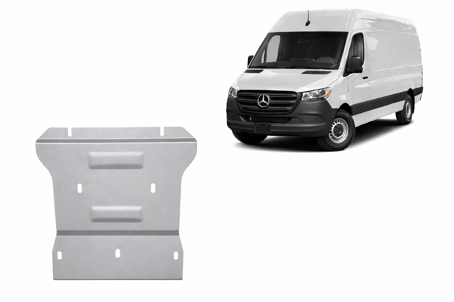 Hasplåt Aluminium Växellåda | Mercedes Sprinter 4x4 (2024-2026) - 2