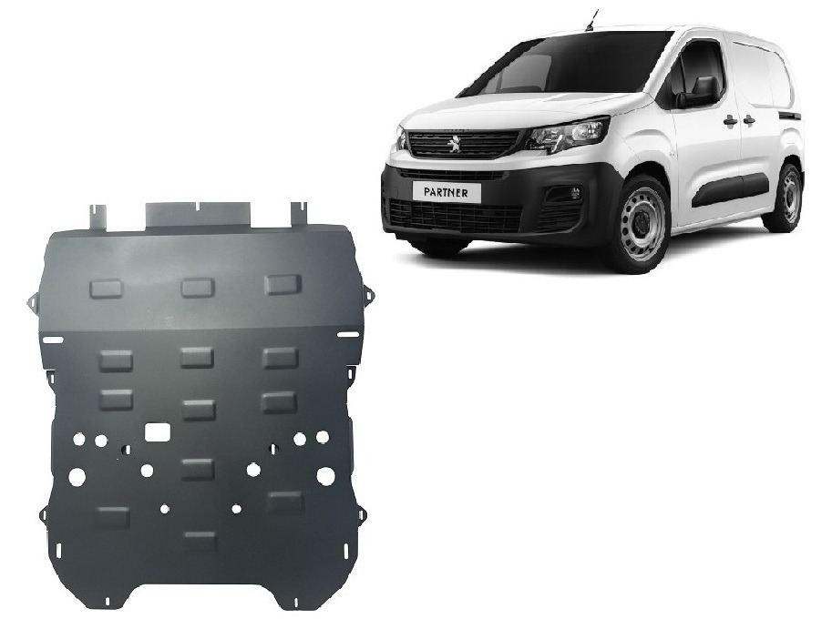 Bunnplate Stål Motor+ | Peugeot Partner (2018-2026) - 2