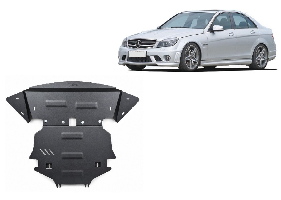 Skid plate Steel Engine+ | Mercedes C-Class W204 4x4 (2006-2014) - 2