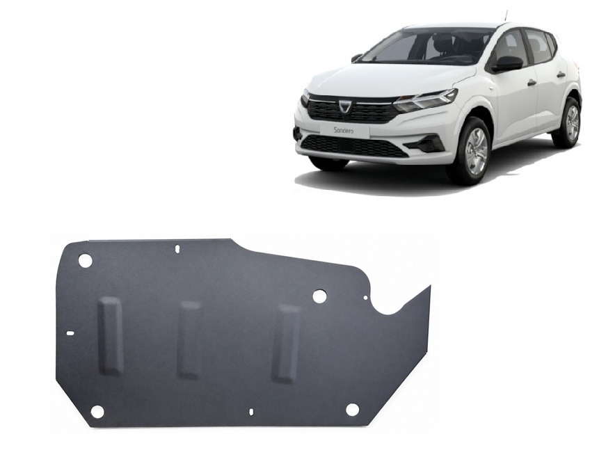 Bunnplate Stål Drivstofftank | Dacia Sandero (2021-2026) - 2