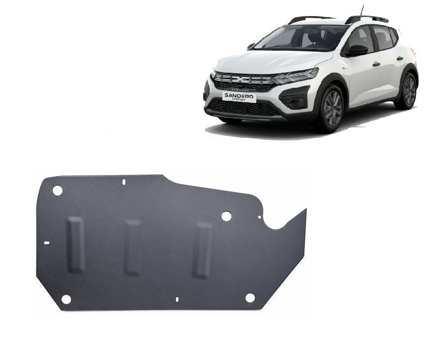 Hasplåt Stål Bränsletank | Dacia Sandero Stepway (2021-2026) - 2