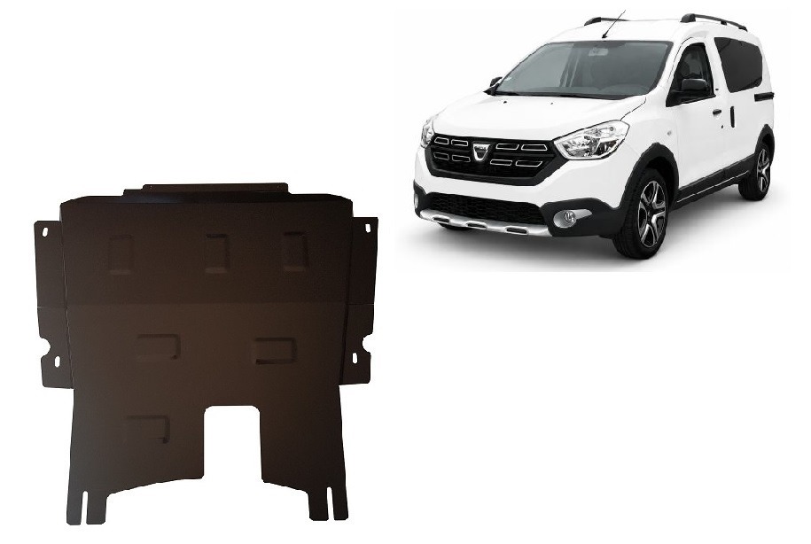 Skid plate Steel Engine+ | Dacia Dokker Stepway (2012-2021) - 2