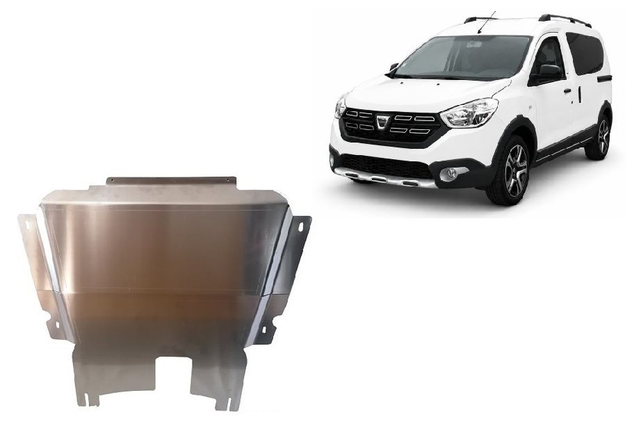 Bunnplate Aluminium Motor+ | DACIA Dokker Stepway (2012-2021) - 2