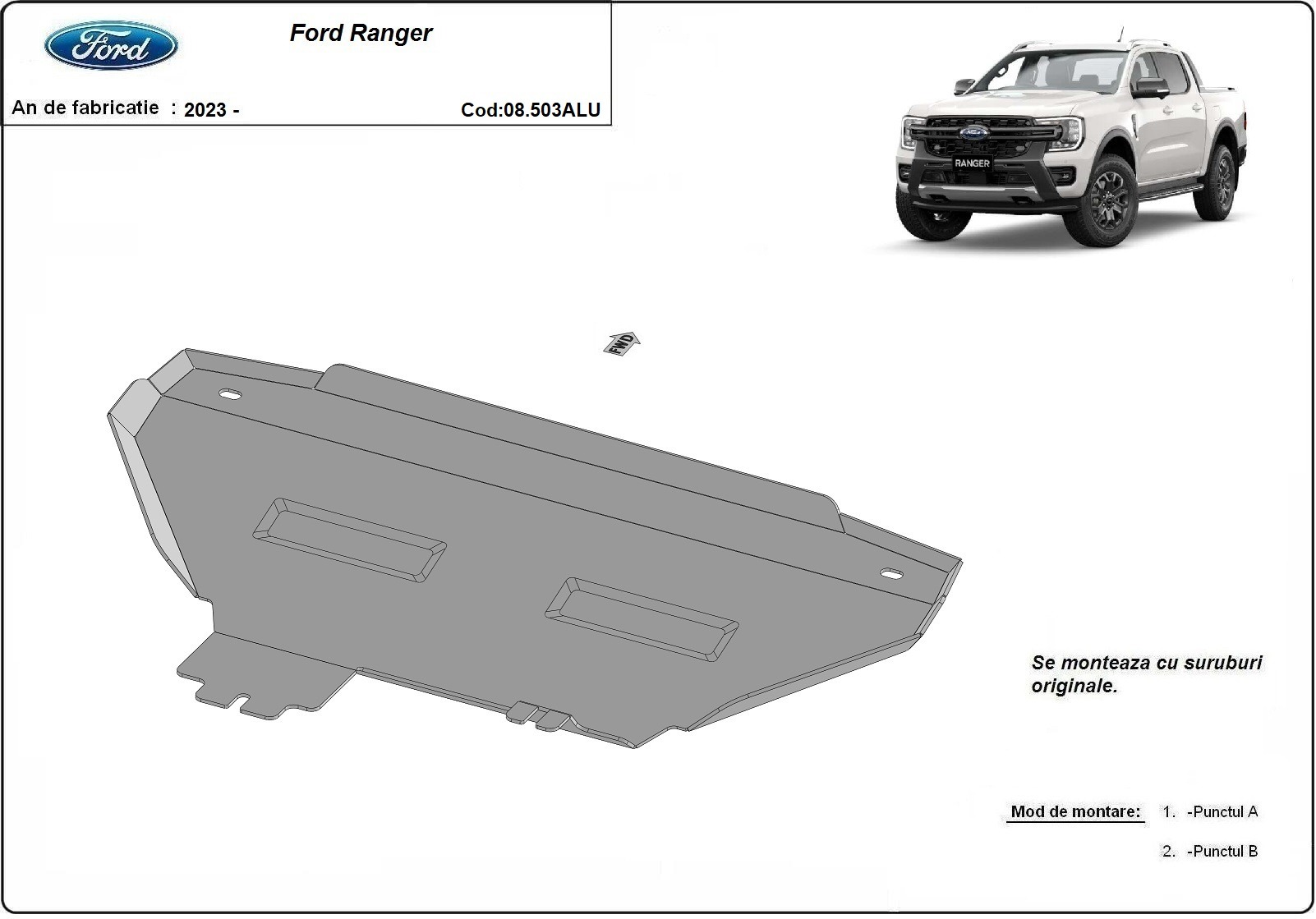 Bunnplate Aluminium Radiator | Ford Ranger (2023-2026) - 3