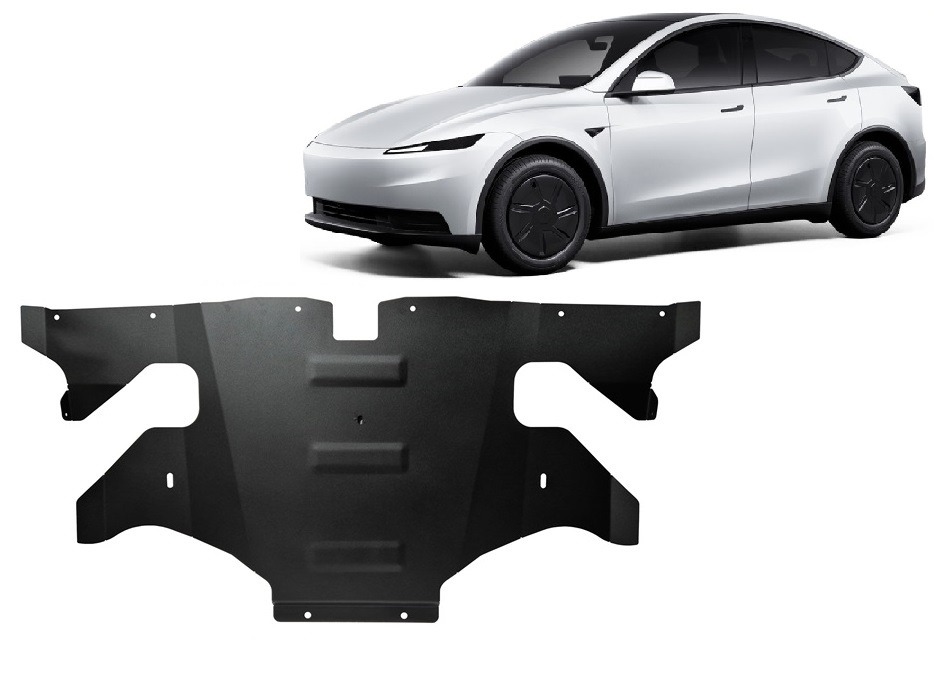 Skid plate Steel Rear electric Motor | Tesla Model Y AWD (2024-2026) - 2