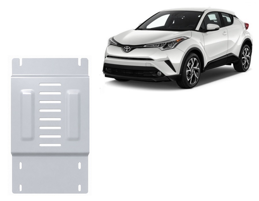 Hasplåt Aluminium Katalysator | Toyota C-HR (2016-2023) - 2