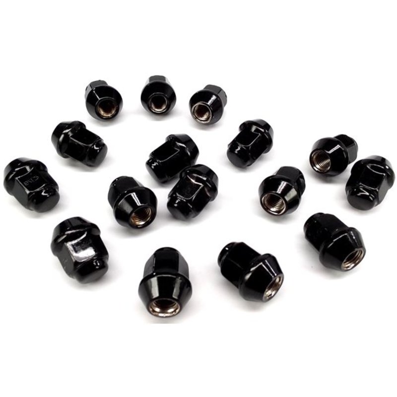ITP Hjulmuttersats 10 x 1.25mm 60° konisk svart 16 st