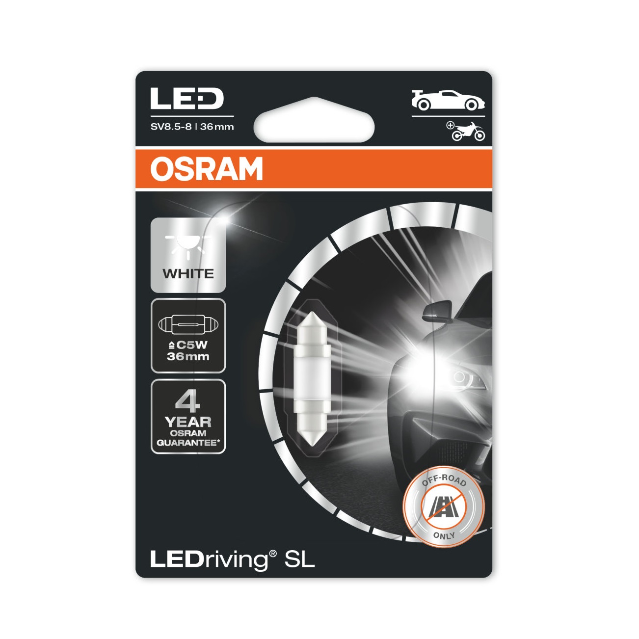 Osram LEDriving SL C5W (36 mm) 6418 WHITE