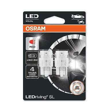 Osram LEDriving SL W21W/5W RED