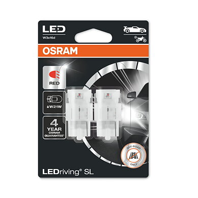 Osram LEDriving SL W21W RED