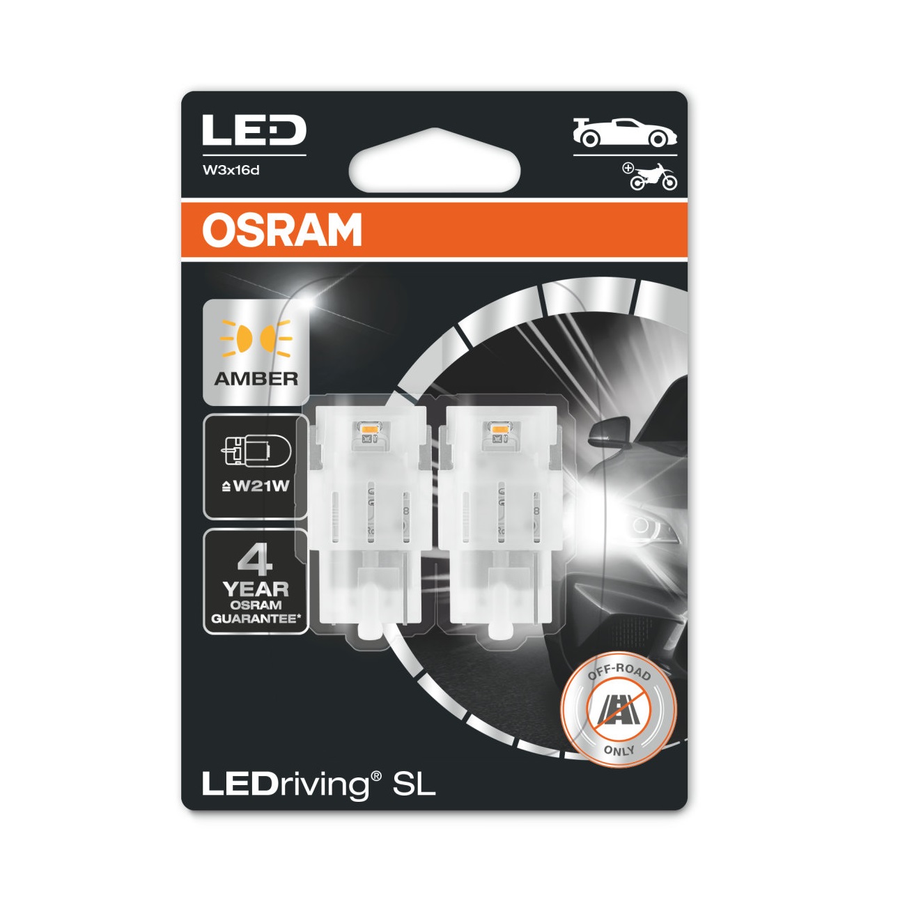 Osram LEDriving SL W21W YELLOW