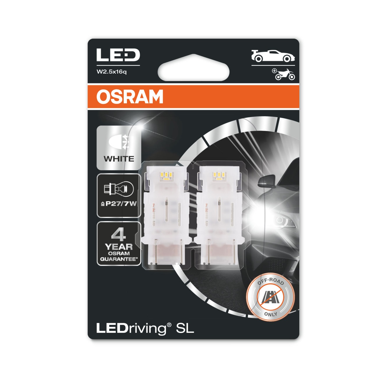 Osram LEDriving SL P27/7W WHITE - Extraljuskungen.com