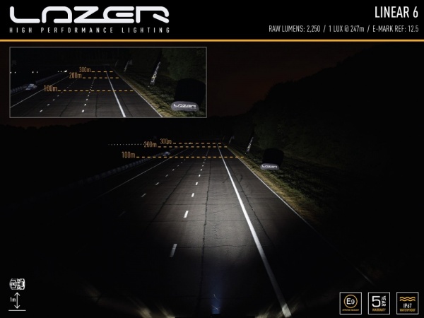 Lazer LED Bar Linear 6 (E-merket) - 7