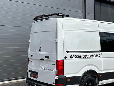 T-RACK MAN TGE H2 & H3 2017- with roof rails, rear/front roof bar