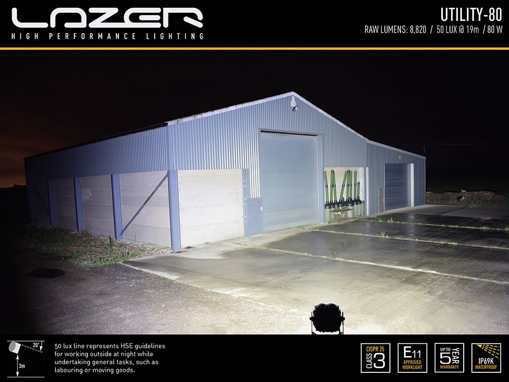 Lazer LED arbeidslys Utility 80 - 5