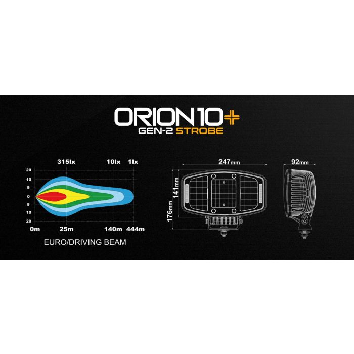 Orion10+ Gen2 Strobe Extraljus 100W - 6