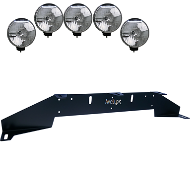 Rally 5 Brakett til 5 ekstralys (max 225mm)